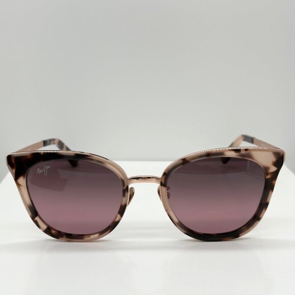 Maui Jim Wood Rose Polarized Sunglasses RS870-09 Pink Tortoise Rose Gold - Picture 2 of 8